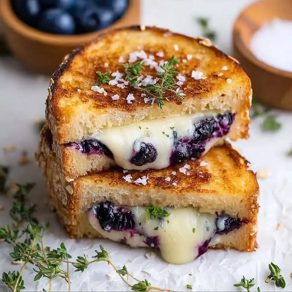 Crispy Blueberry Grilled Cheese Recipe - Recipe Image