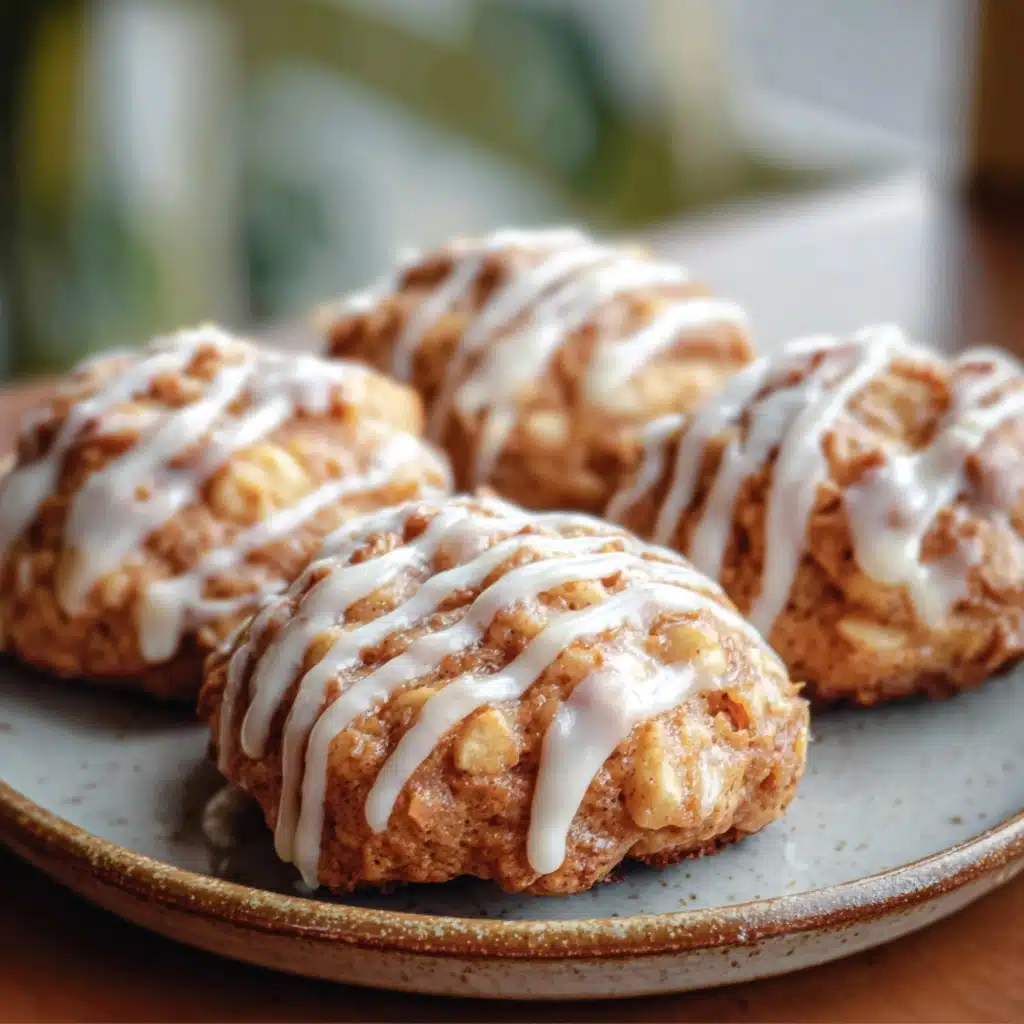 Baked Apple Fritters with Glaze Recipe - Recipe Image