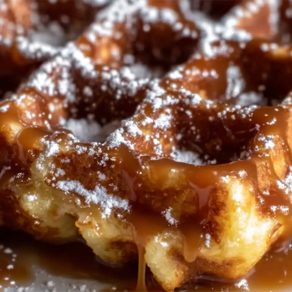 Apple Fritter Waffle Donuts Recipe - Recipe Image
