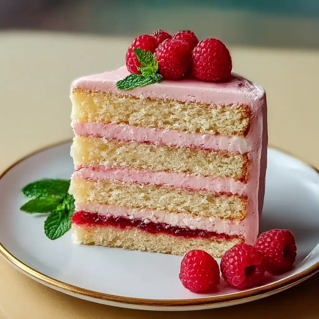 Vanilla Layer Cake with Raspberry Jam Recipe - Recipe Image