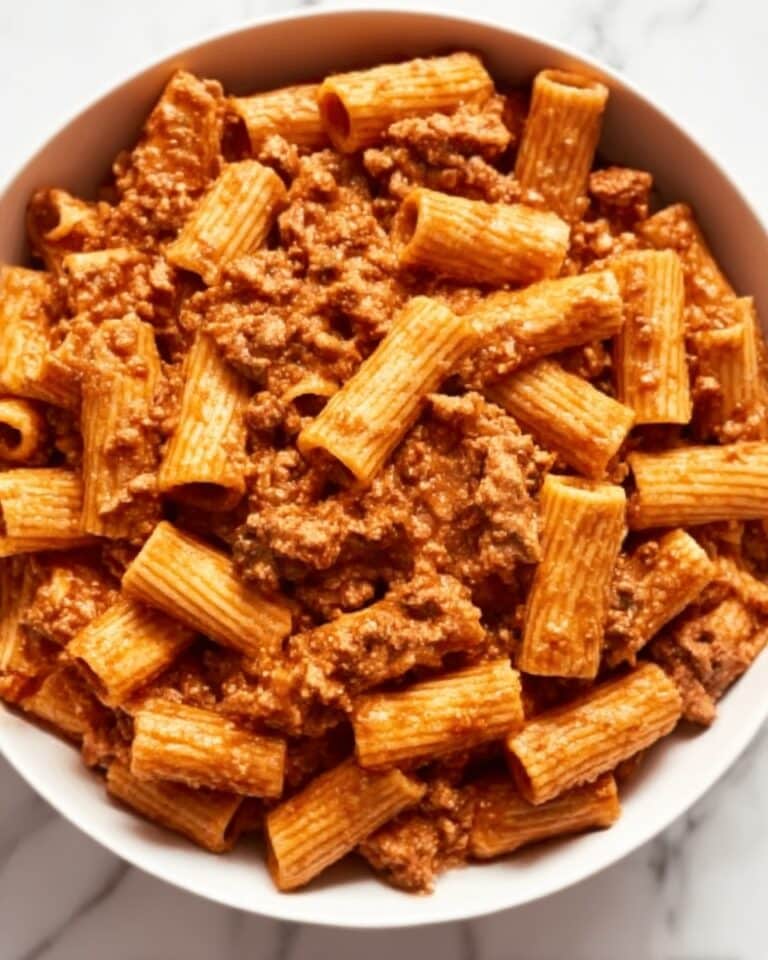 Rigatoni Pasta with Italian Sausage, Tomato, and Cream Sauce Recipe