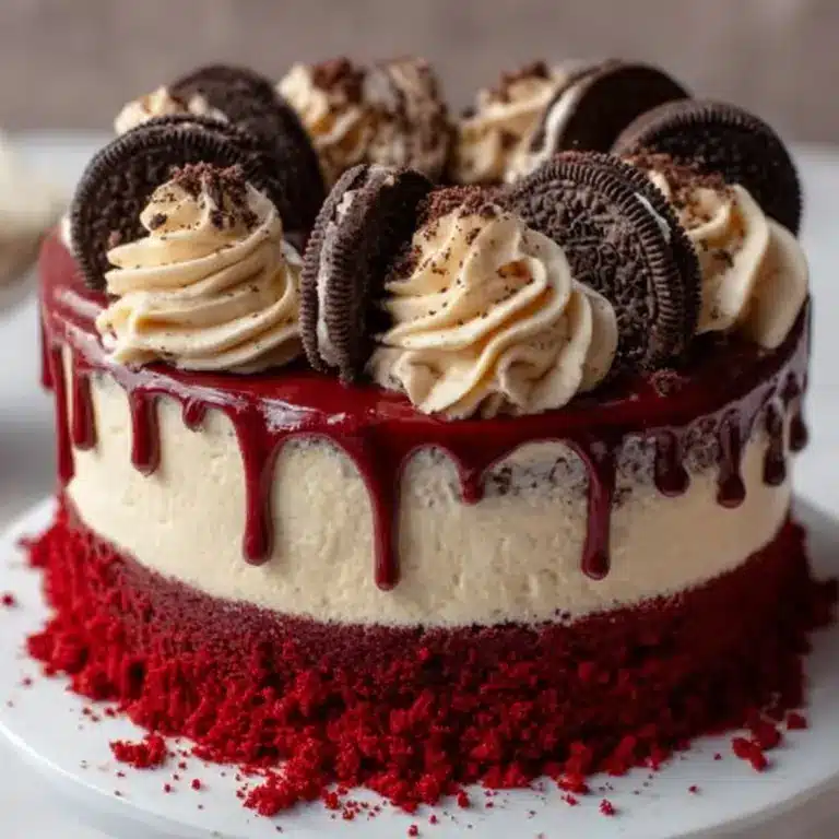 Cookies and Cream Red Velvet Cake Recipe