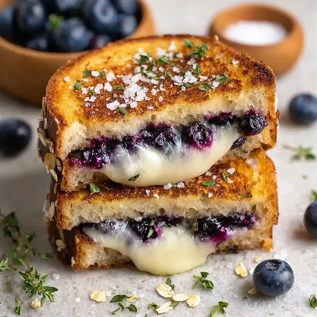 Crispy Blueberry Grilled Cheese Recipe - Recipe Image