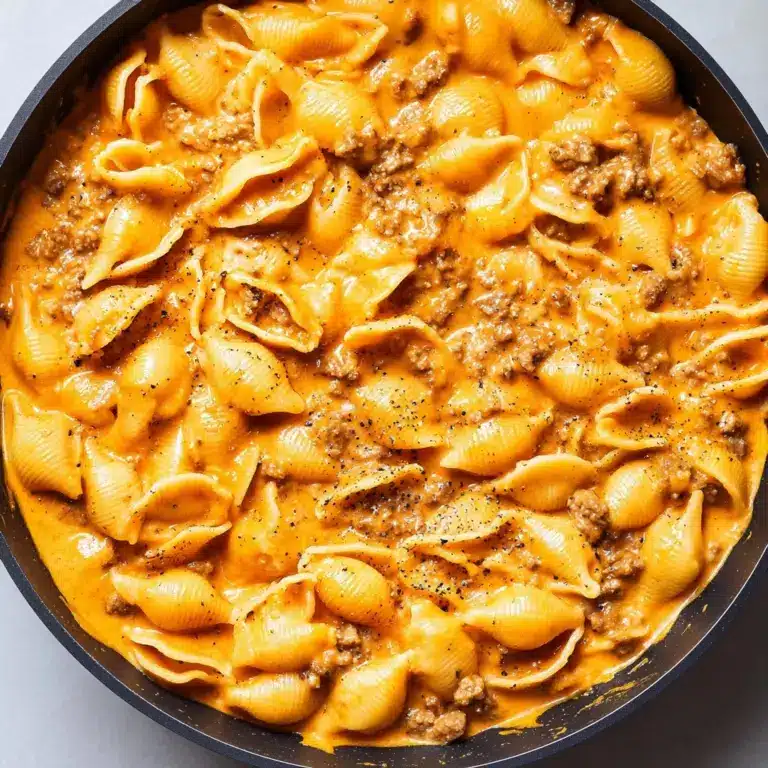 Creamy Beef and Shells Recipe