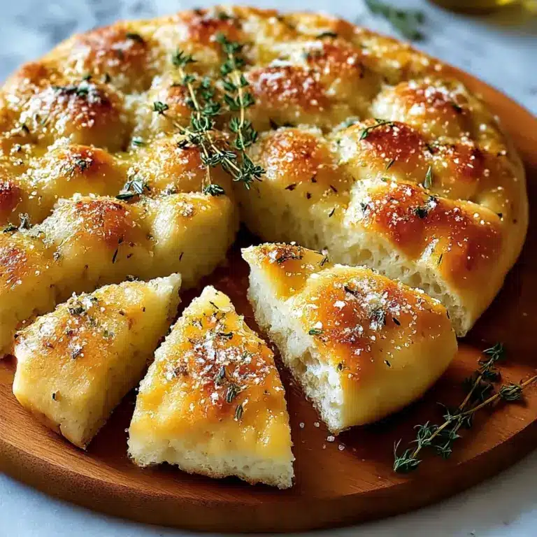 Garlic Parmesan Focaccia Bread Recipe