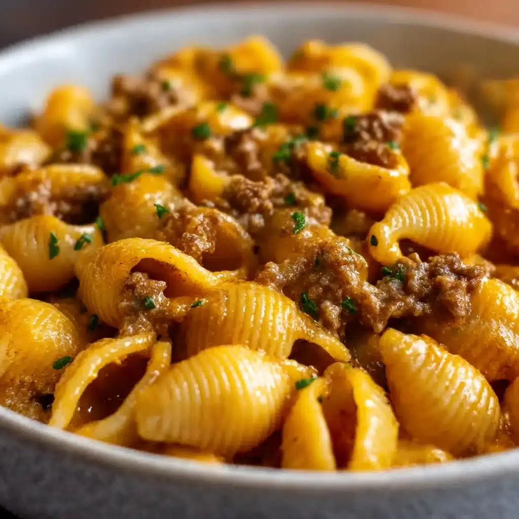 Creamy Beef and Shells Recipe