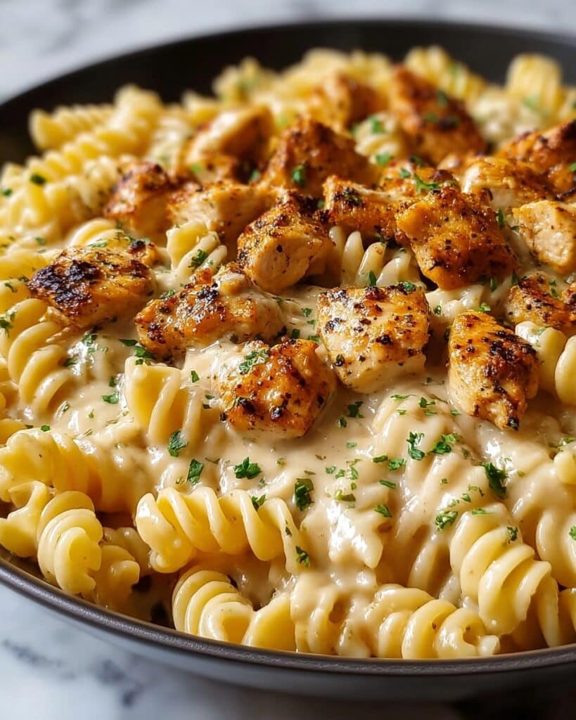 Cheesy Cajun Garlic Chicken Rotini Skillet for Cozy Nights Recipe