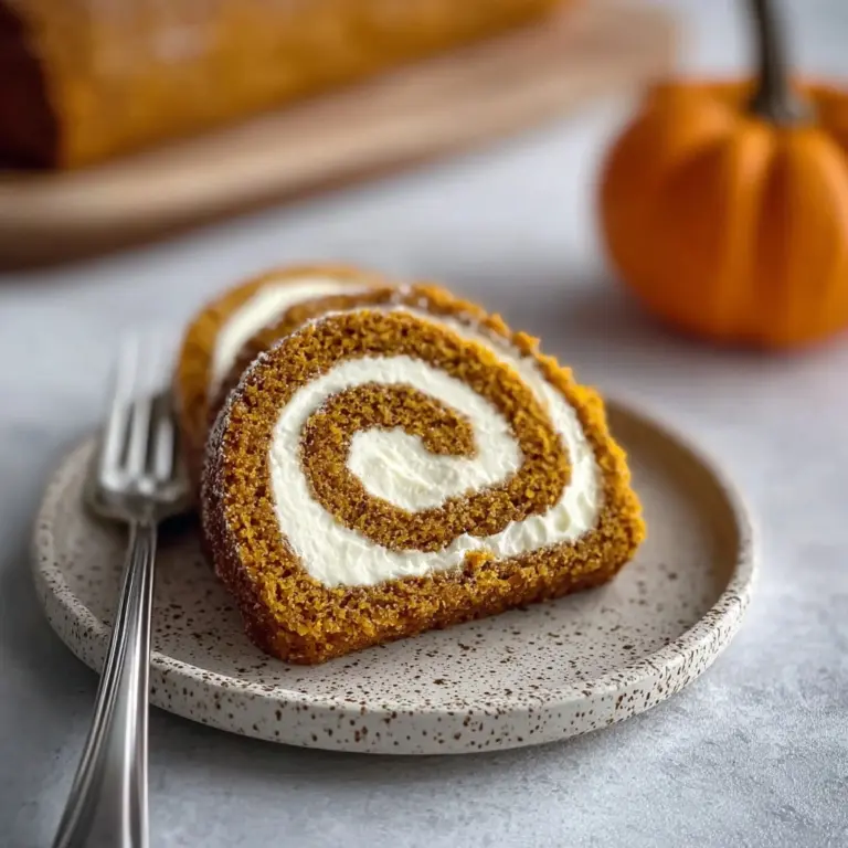 Fall Pumpkin Spice Roll Cake Recipe