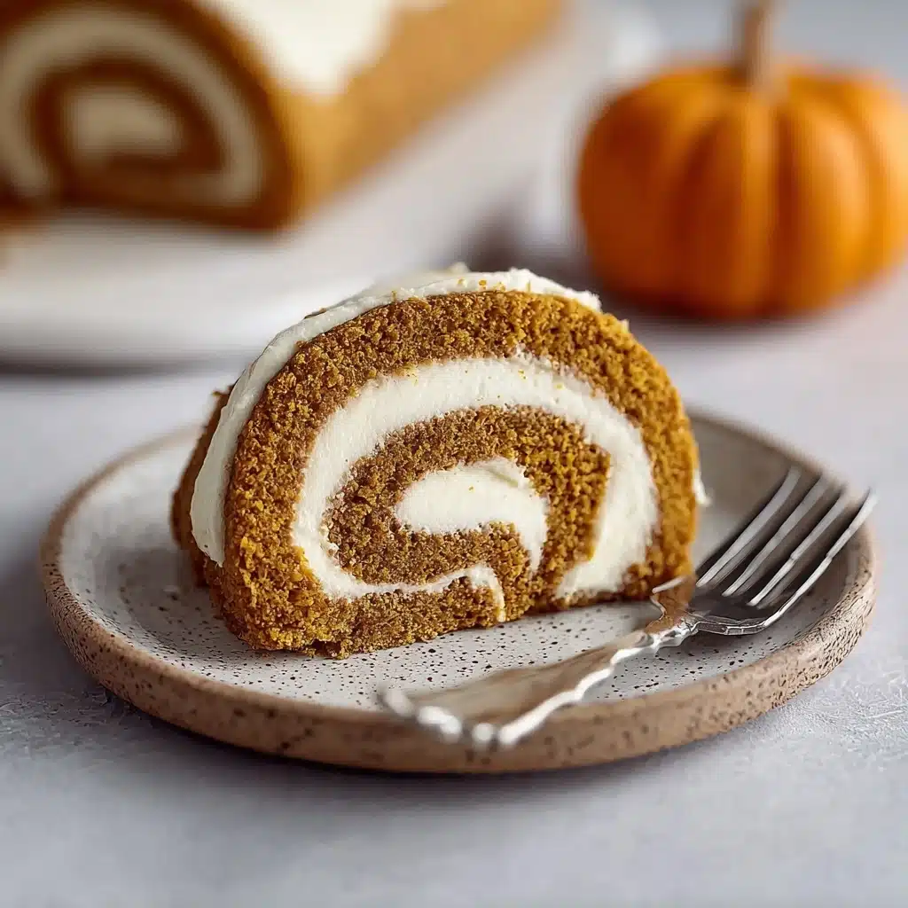 Fall Pumpkin Spice Roll Cake Recipe - Recipe Image
