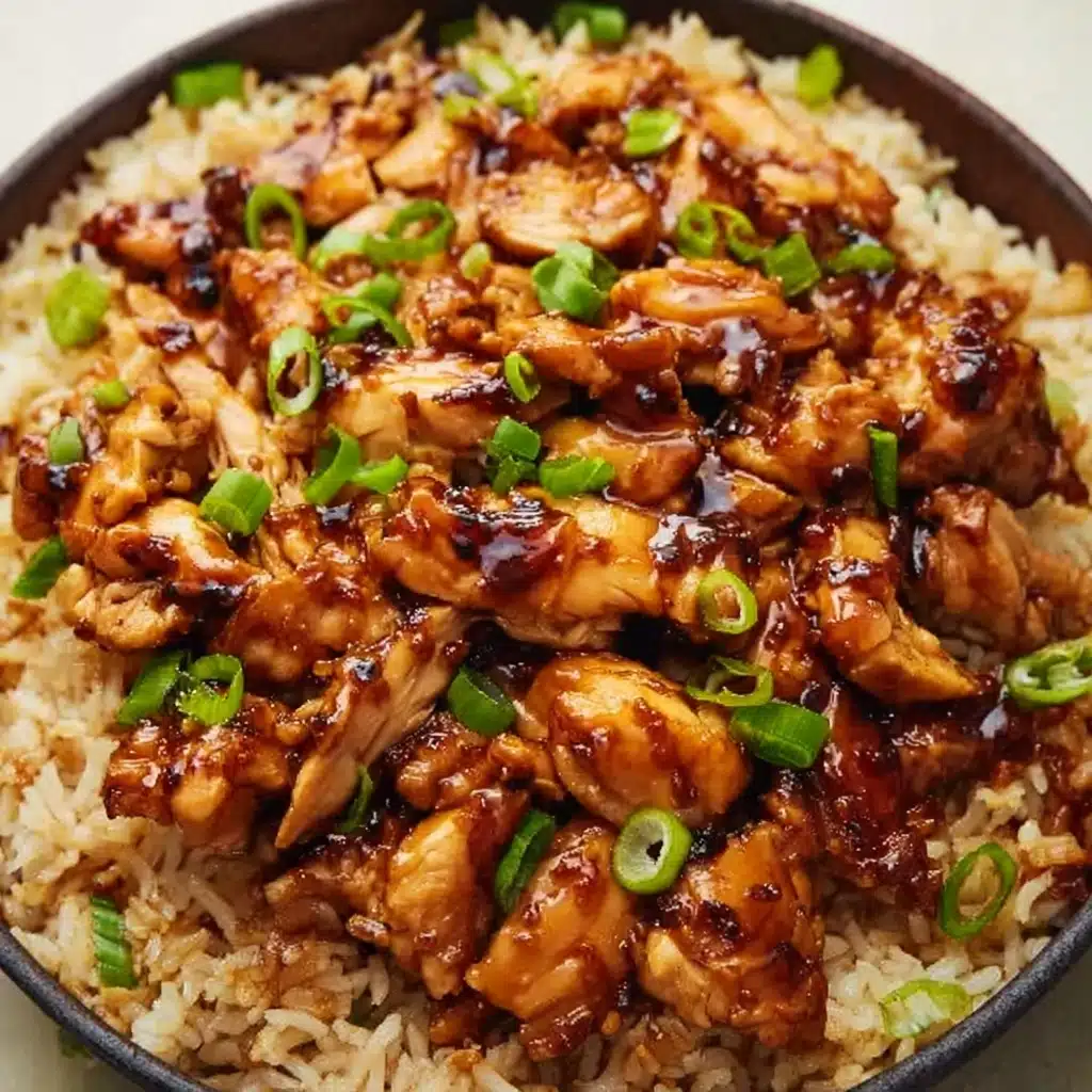 Honey BBQ Chicken Rice Recipe - Recipe Image