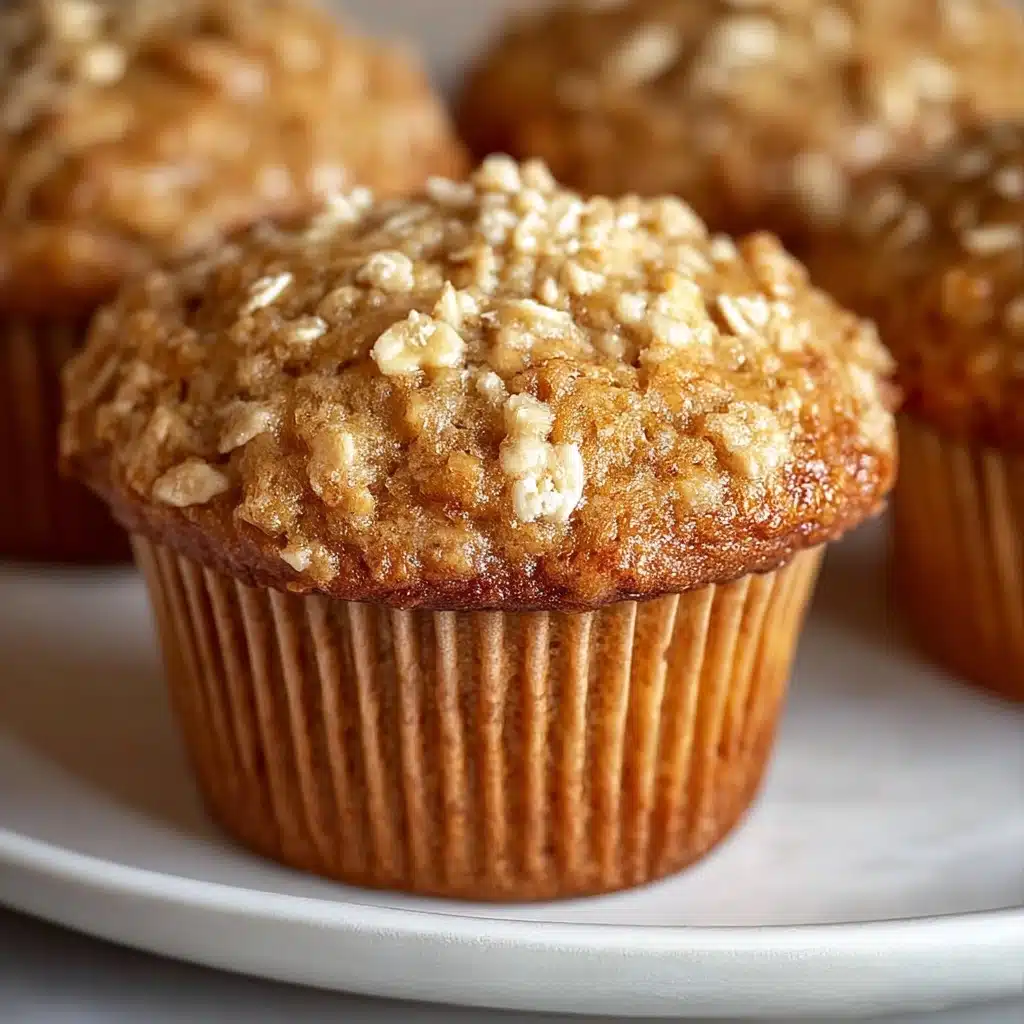 Moist Applesauce Oatmeal Muffins Recipe - Recipe Image