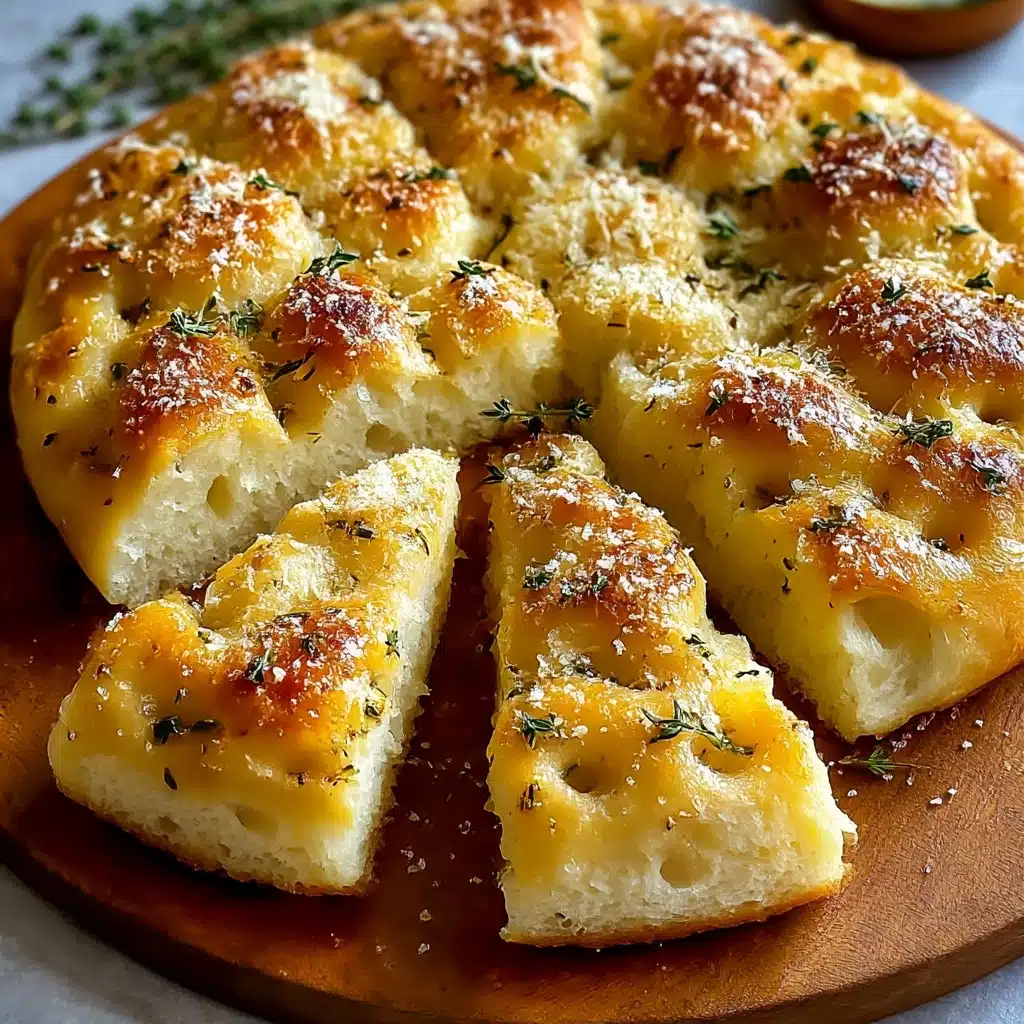Garlic Parmesan Focaccia Bread Recipe - Recipe Image