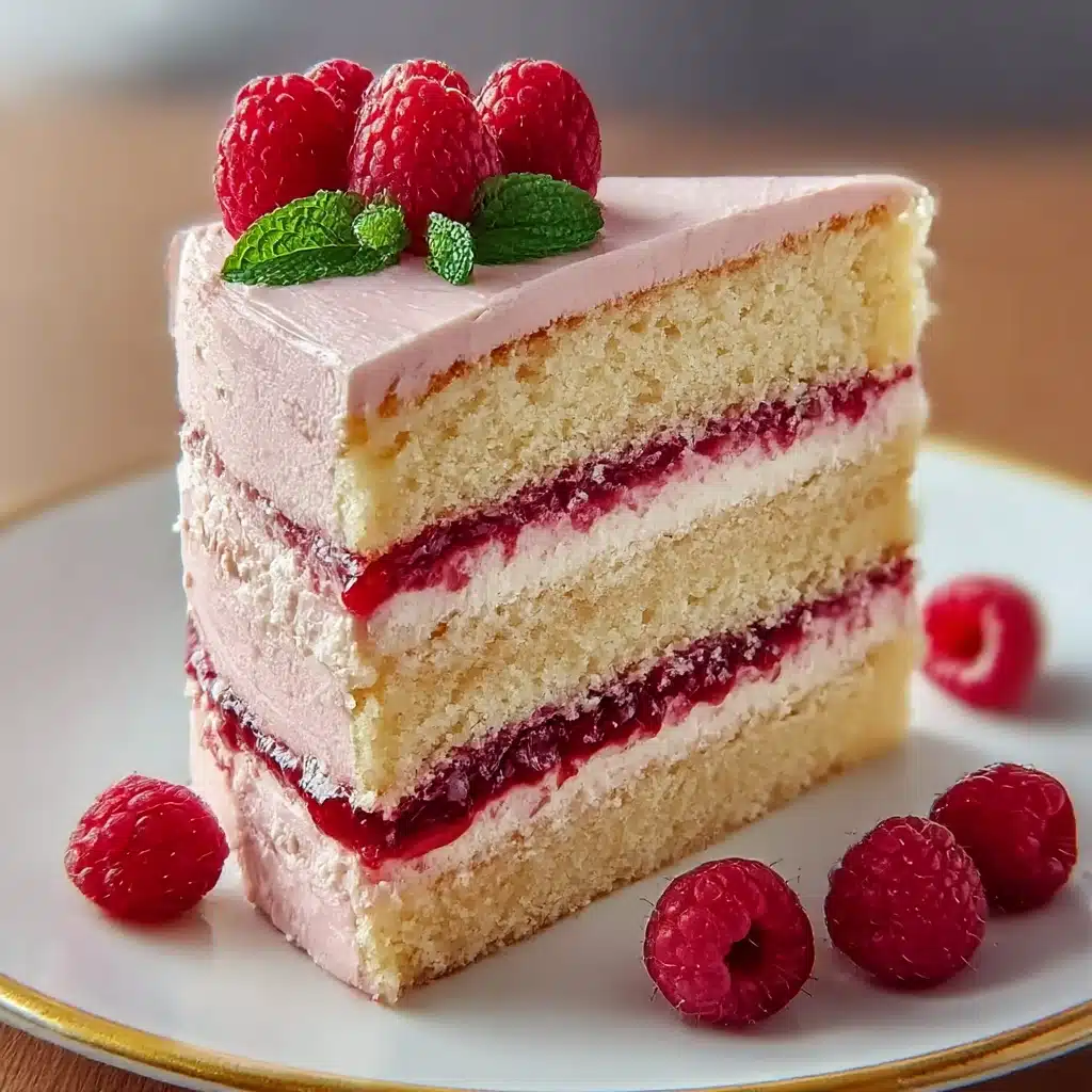 Vanilla Layer Cake with Raspberry Jam Recipe - Recipe Image