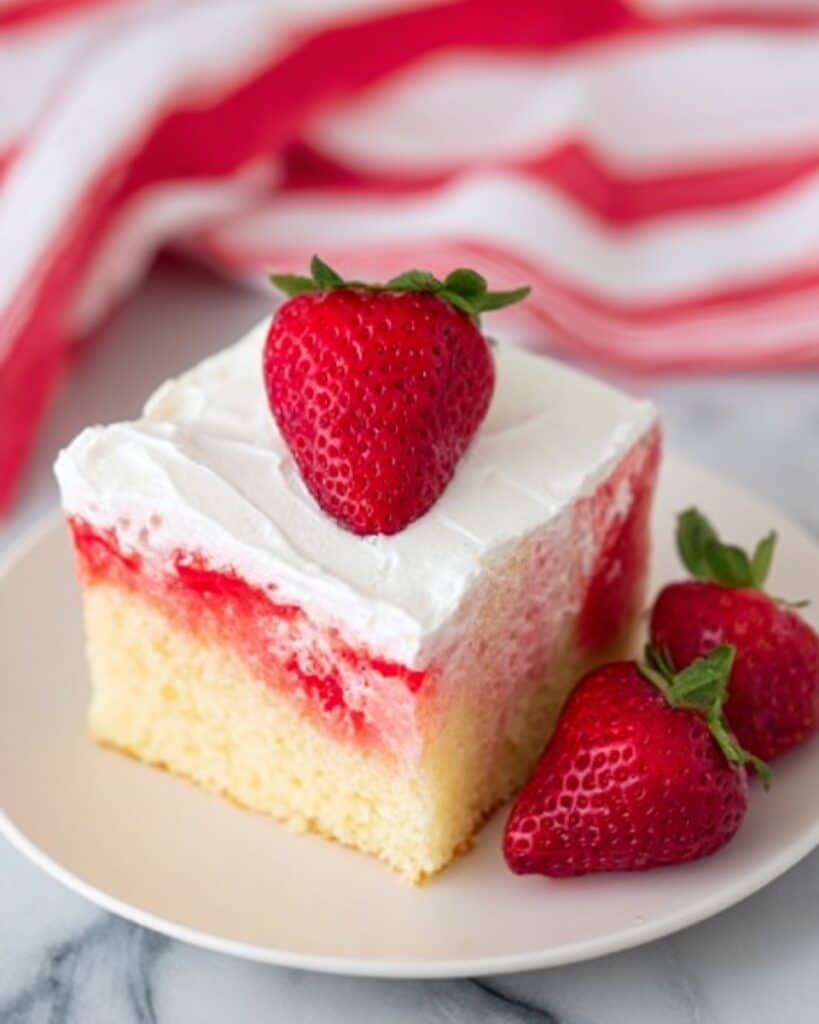 Strawberry Poke Cake Recipe