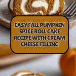 Fall Pumpkin Spice Roll Cake Recipe