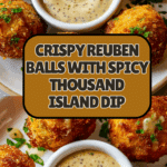 Reuben Balls with Spicy Thousand Island Dipping Sauce Recipe