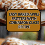 Baked Apple Fritters with Glaze Recipe