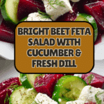 Vibrant Beet Feta Salad with Cucumber and Dill Recipe