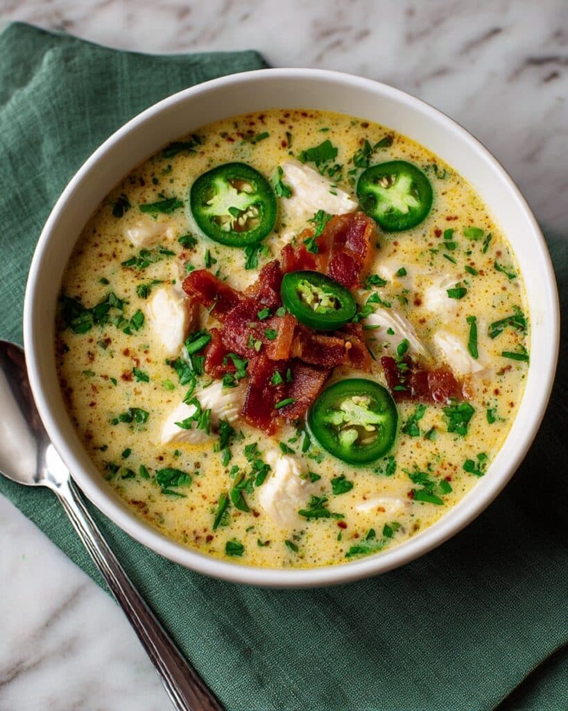 Spicy Jalapeño Popper Chicken Soup Recipe
