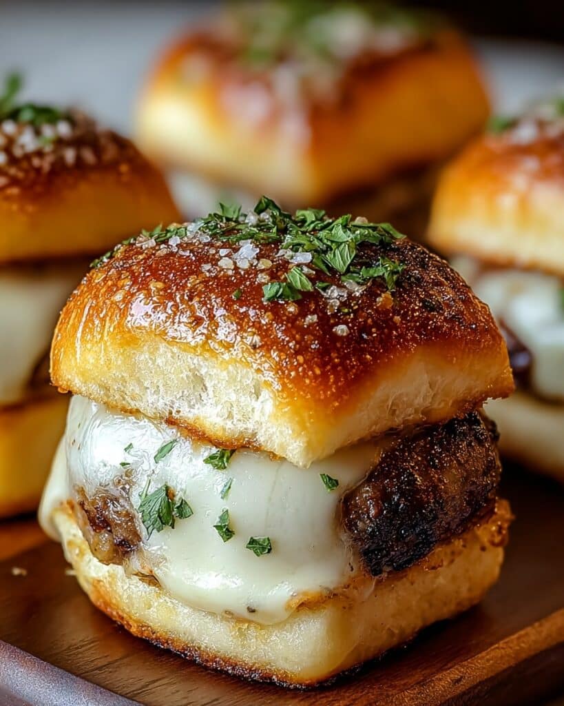 Irresistibly Juicy Garlic Parmesan Cheeseburger Bombs Recipe