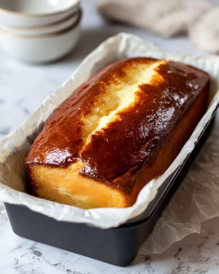Burnt Basque Cheesecake in a Loaf Pan Recipe