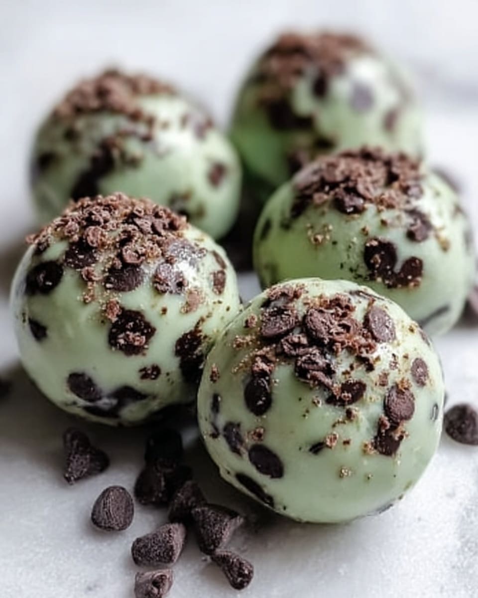 Mint Chocolate Chip Protein Balls Recipe
