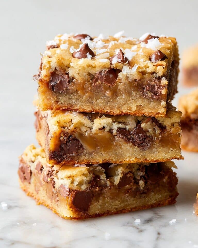 Salted Caramel Chocolate Chip Cookie Bars Recipe