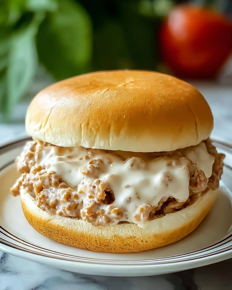 Creamy Chicken Alfredo Sloppy Joes for Comfort Food Bliss Recipe