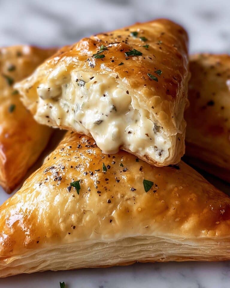 Chicken Alfredo Calzones Recipe