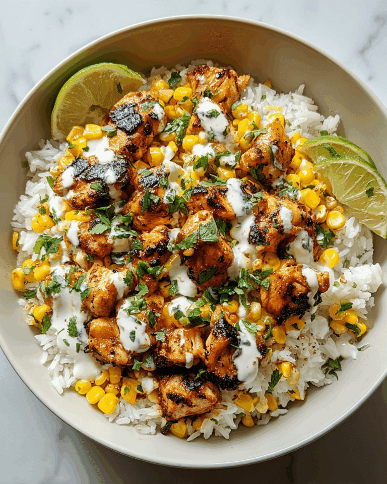 Street Corn Chicken Rice Bowl Recipe