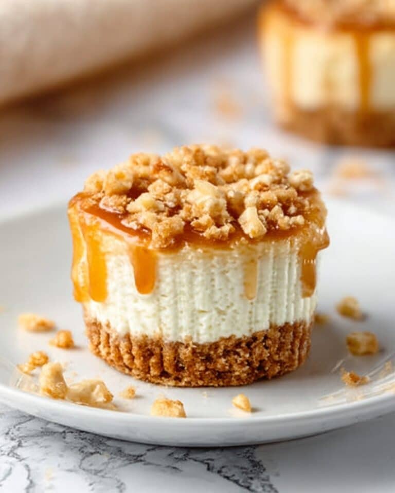 Apple Crisp Mini Cheesecakes Recipe