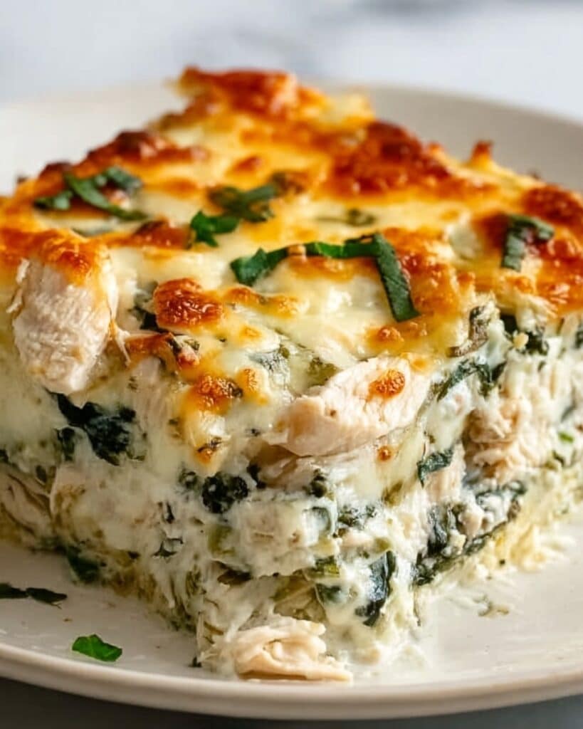 Chicken and Spinach Casserole with Cream Cheese Recipe