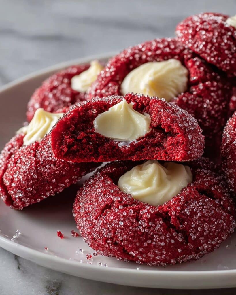 Red Velvet Thumbprint Cookies Recipe