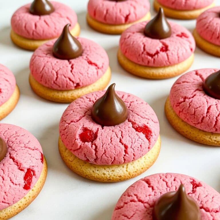 Chocolate Cherry Blossom Cookies Recipe