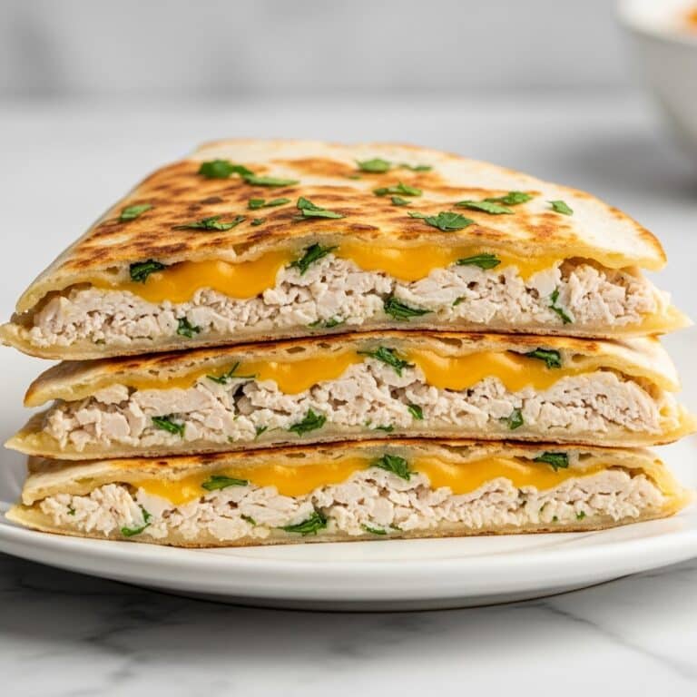 High-Protein Chicken Ranch Quesadilla Recipe