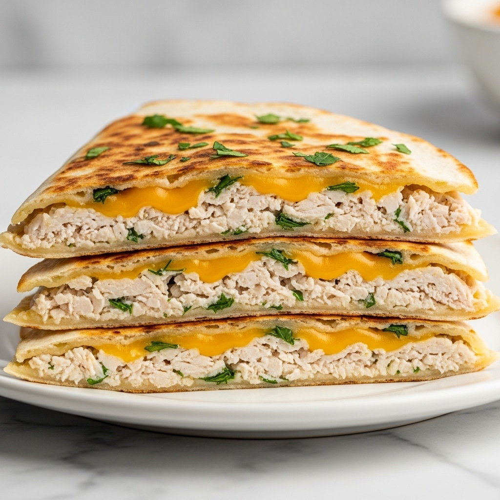 High-Protein Chicken Ranch Quesadilla Recipe