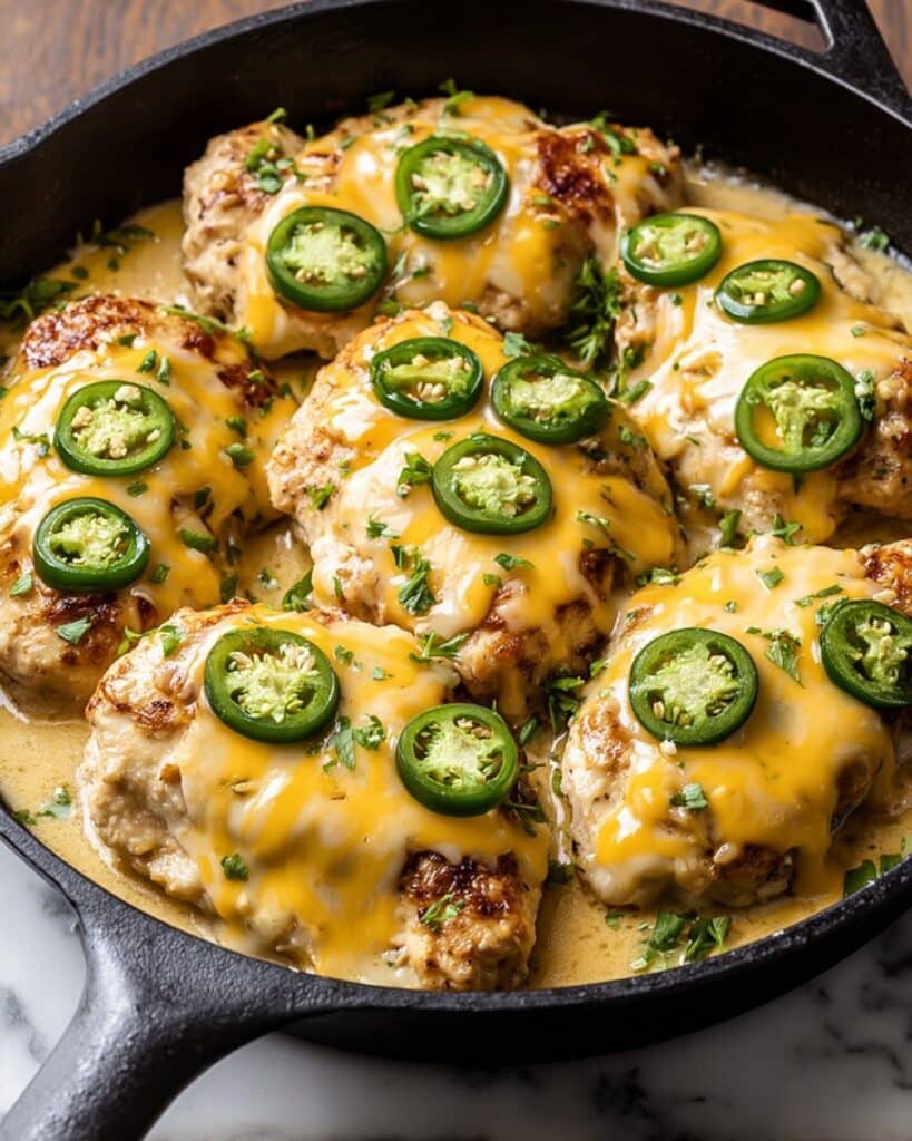 One Pan Cheesy Jalapeño Chicken Recipe