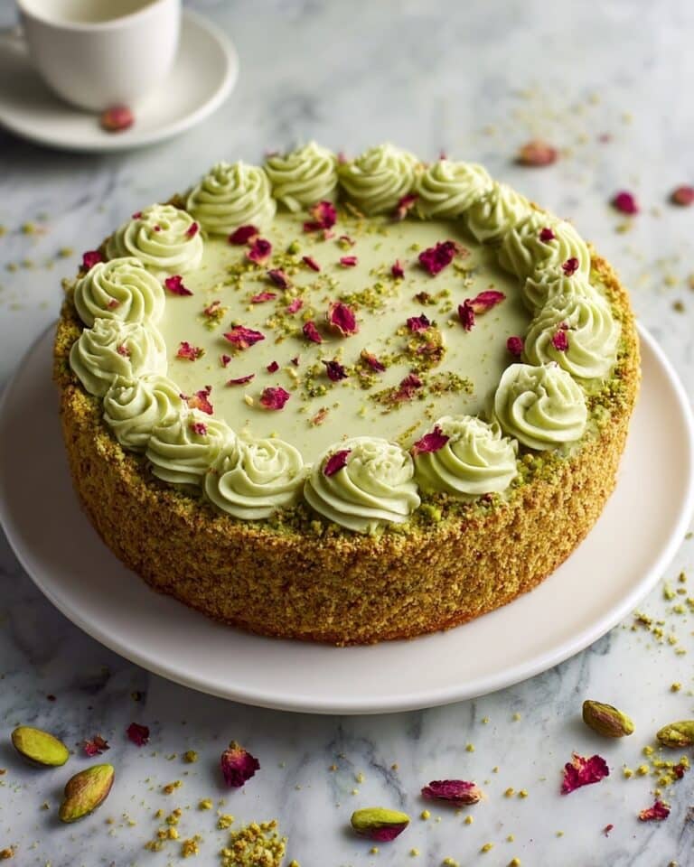 Pistachio Cream Cheese Cake Recipe