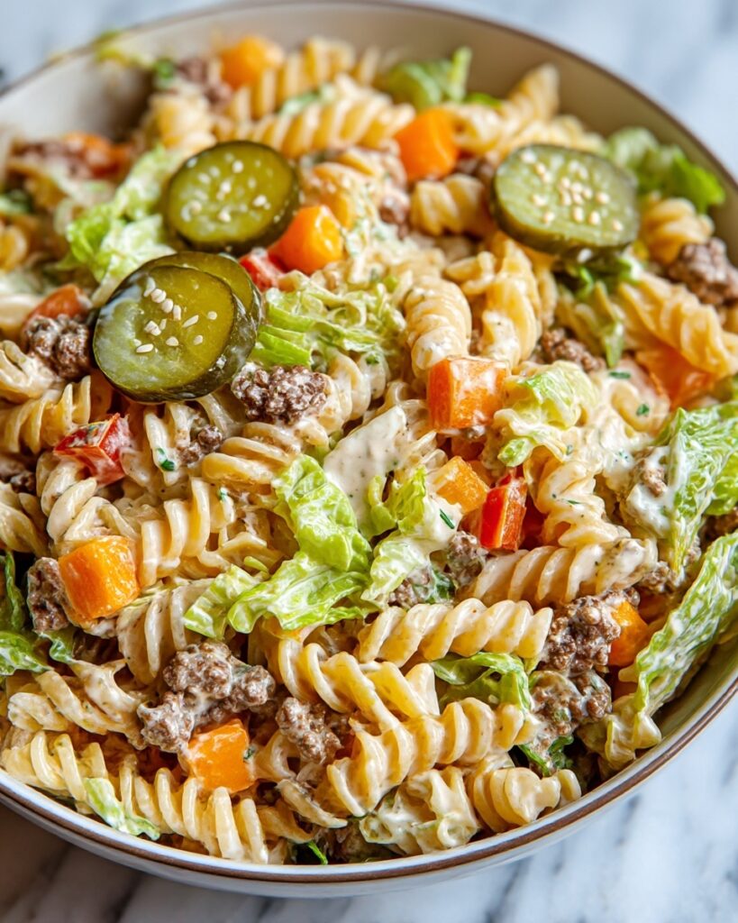 Big Mac Pasta Salad Recipe