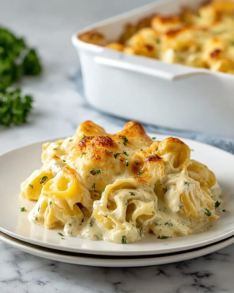 Alfredo Tortellini Bake Recipe