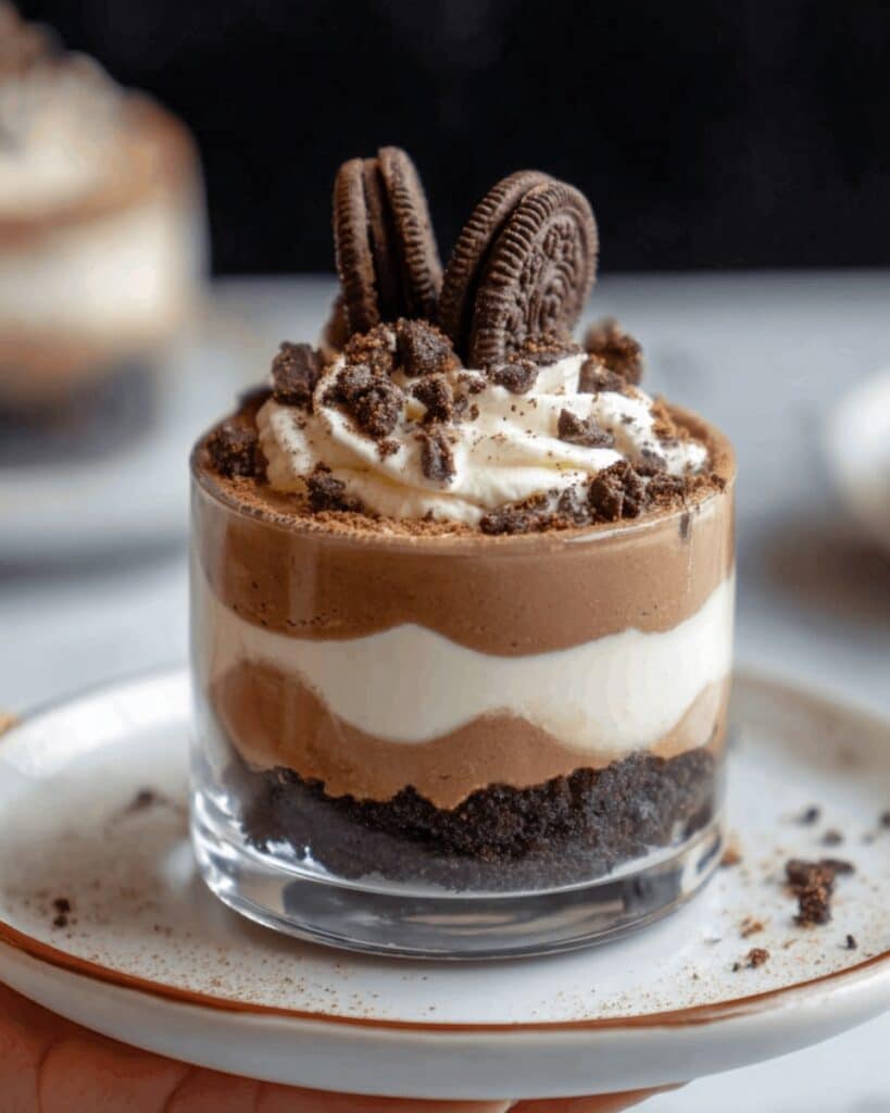 Mini Chocolate Mousse Oreo Cups Recipe