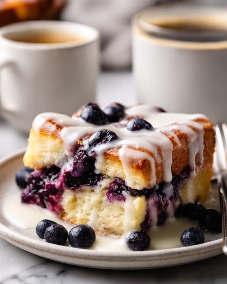 Blueberry Cinnamon Roll Casserole Recipe