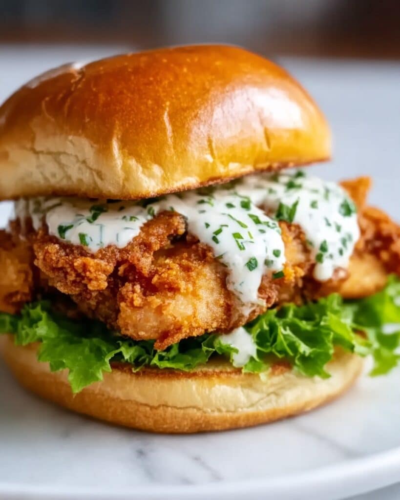 Cajun Crispy Chicken Sandwich with Garlic Aioli Recipe