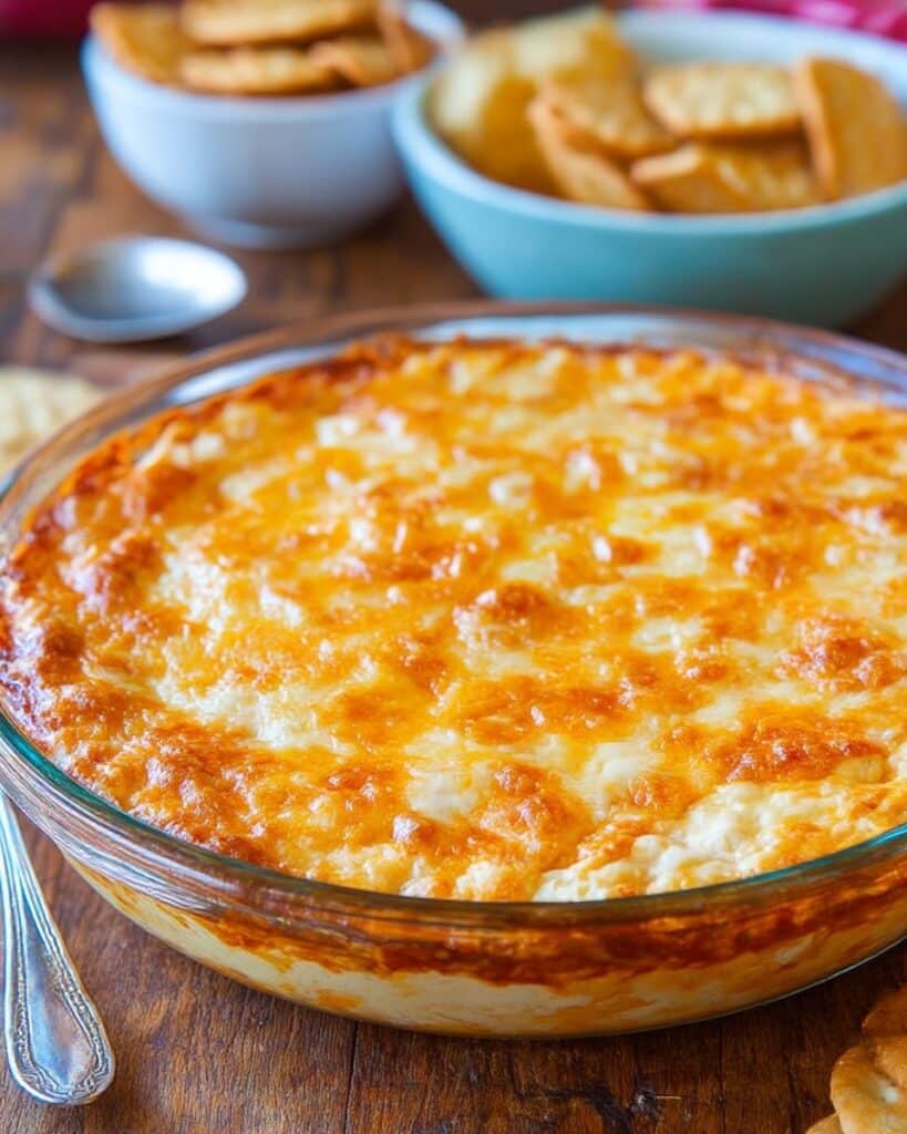 Creamy Baked Double Cheese and Onion Dip (Gluten-Free) Recipe