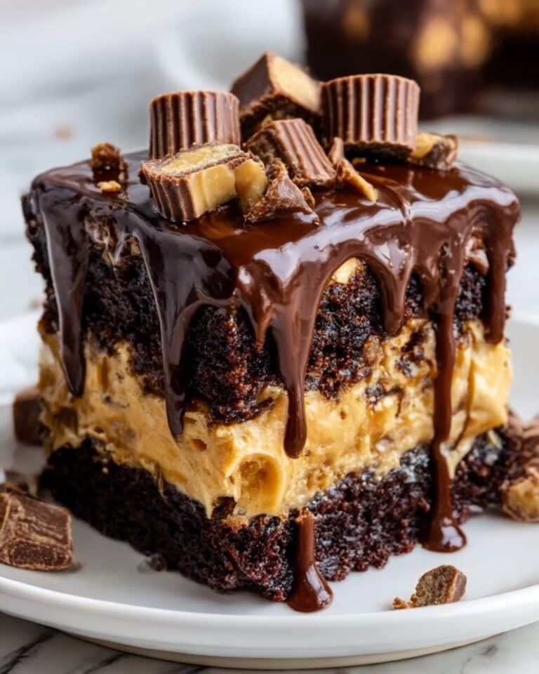 Reese’s Peanut Butter Earthquake Cake Recipe