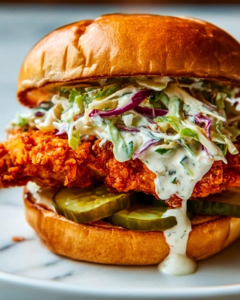 Chicken Sandwich with Ranch Slaw Recipe