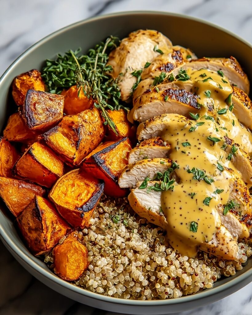 Maple Dijon Chicken & Sweet Potato Bowls That Comfort Your Soul Recipe