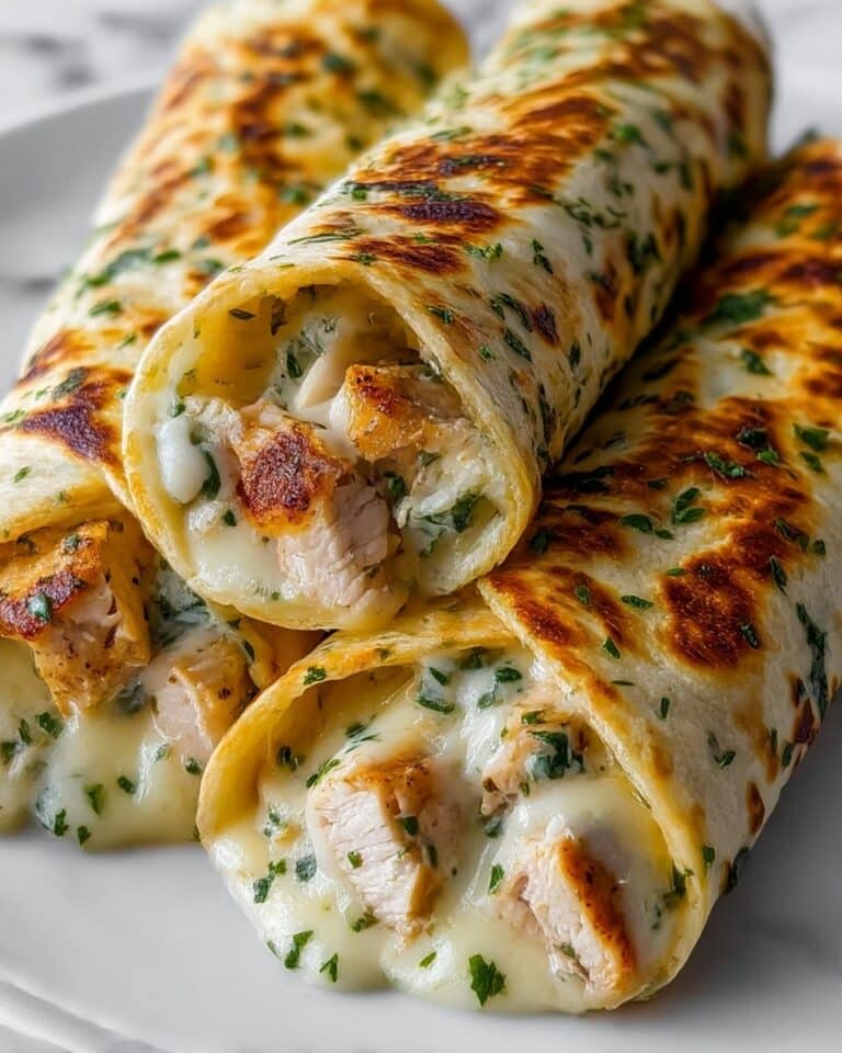 Low Carb Cheesy Garlic Chicken Wraps Recipe
