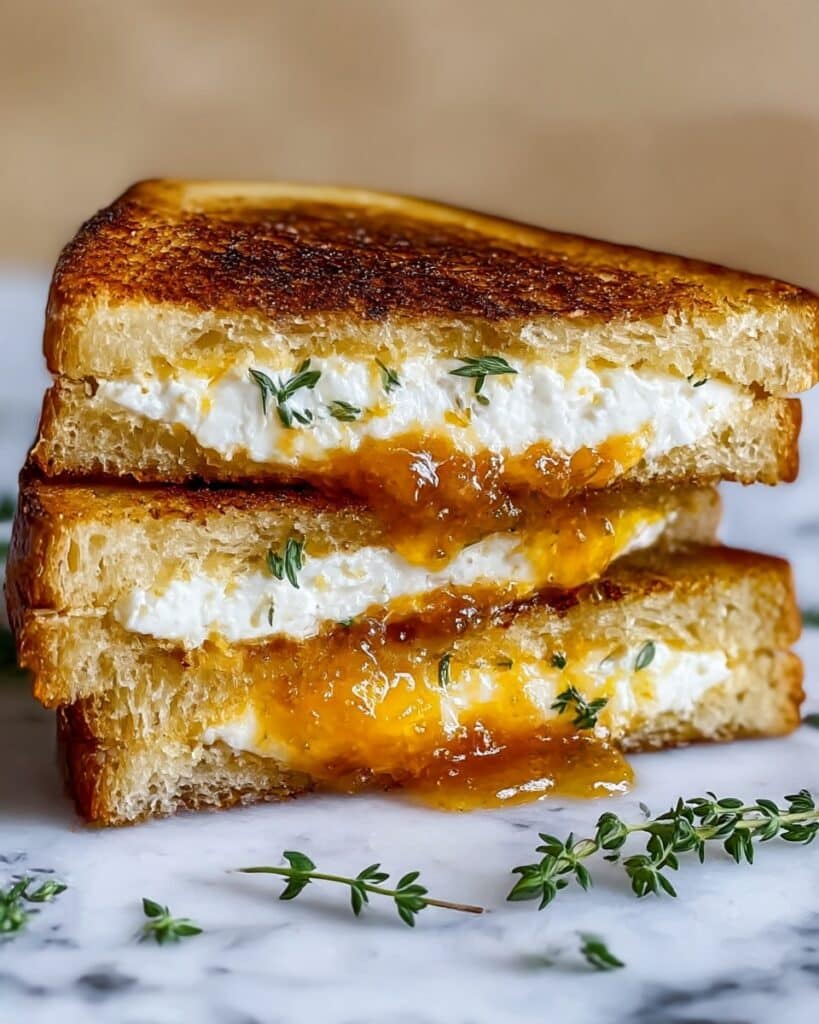 Goat Cheese Grilled Cheese with Honey Bliss Recipe