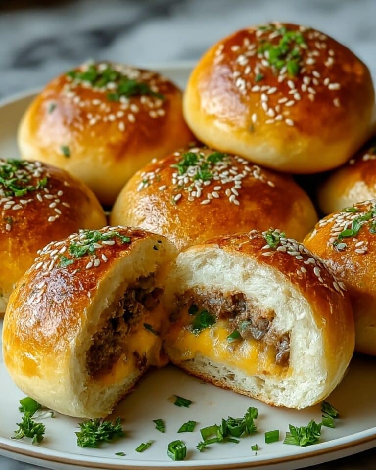 Garlic Parmesan Cheeseburger Bombs Recipe